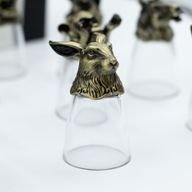Dárková Sada 12 Panáků Bottom Up (25ml) - Bytosti Čínského Zvěrokruhu -  Starožitný Bronz
