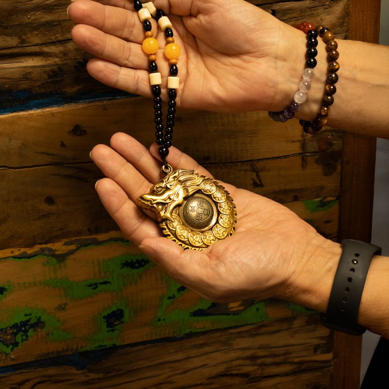 Závěsný Feng Shui Talisman - Dračí Kruh - Ochránce