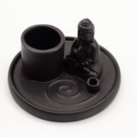 Víceúčelový Talíř pro Kadidla - Buddha - Keramická Matně Černá