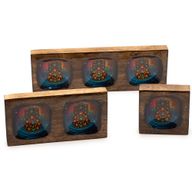 Střední Set Smaltovaných Táců - Hamsa