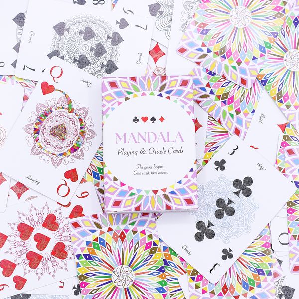 Hrací a Věštecké Karty Mandala - Kaleidoskopická Symetrie