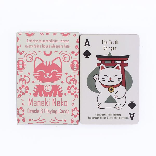 Hrací a Věštecké Karty Kočky Šťěstí - Maneki Neko Balíček