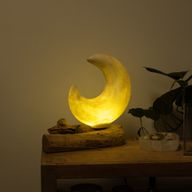DriftGlow Lampa - Popraskaný Měsíc - Šedý