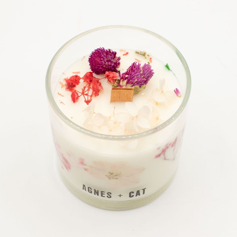 Agnes & Cat Botanická Sójová Svíčka - Růže Sawrey