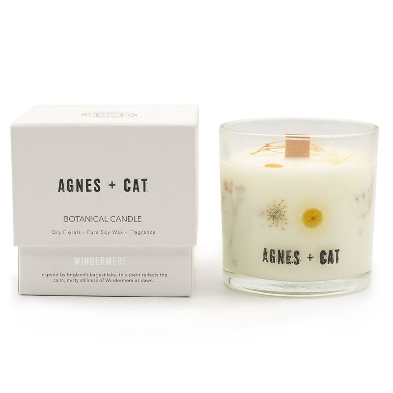 Agnes & Cat Botanická Sójová Svíčka - Tiché Vody Windermere