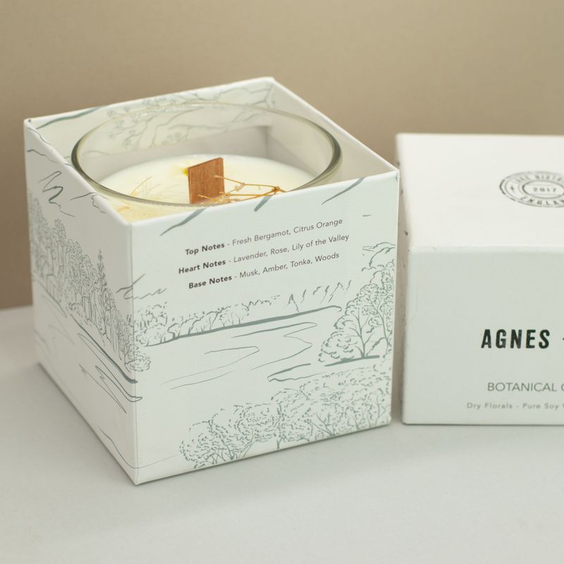 Agnes & Cat Botanická Sójová Svíčka - Tiché Vody Windermere