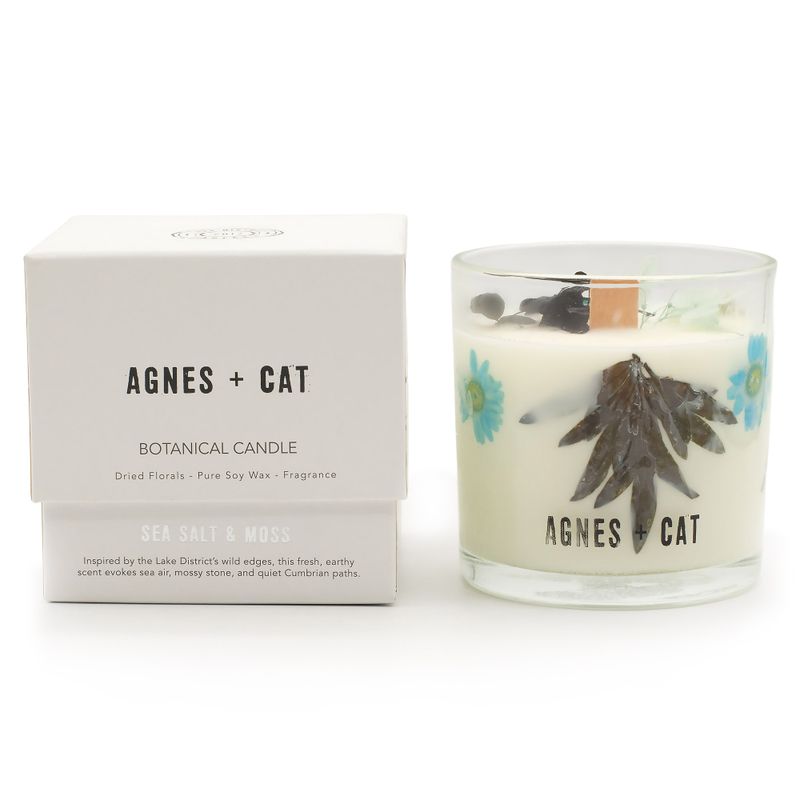 Agnes & Cat Botanická Sójová Svíčka - Mořská Sůl & Mech