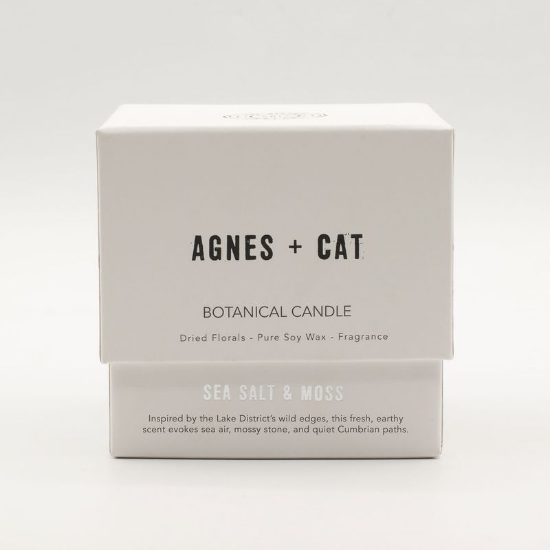 Agnes & Cat Botanická Sójová Svíčka - Mořská Sůl & Mech