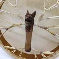 Duch Draka - Shamanský Buben & Palička - Laditelý - 40cm
