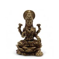 Mosazní Miniaturní Sošky Bohů - Laxmi (11gms)  - 30mm