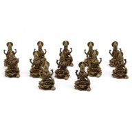 Mosazní Miniaturní Sošky Bohů - Laxmi (11gms)  - 30mm