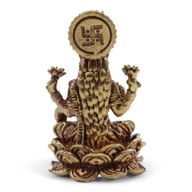 Mosazní Miniaturní Sošky Bohů - Laxmi (52gms)  - 49mm
