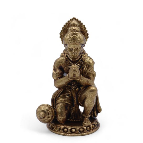 Mosazní Miniaturní Sošky Bohů - Hanuman (30gms) - 36mm