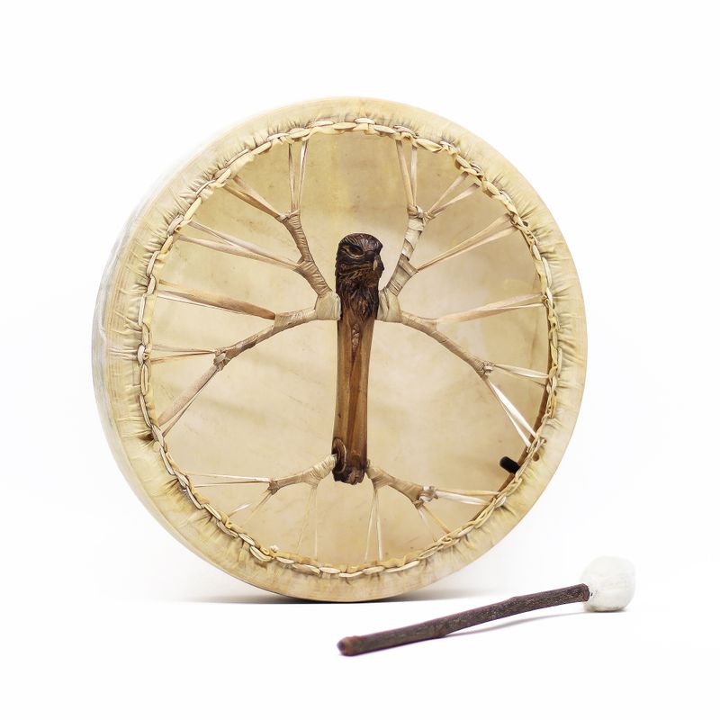 Duch Orla - Shamanský Buben & Palička - Laditelý - 40cm
