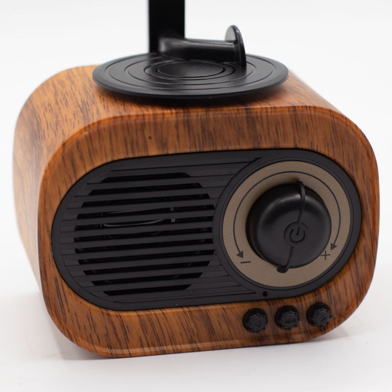 Mini Reproduktor - Retro Gramofon - Bluetooth & FM Rádio