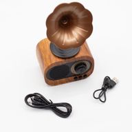 Mini Reproduktor - Retro Gramofon - Bluetooth & FM Rádio