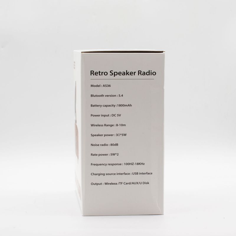 Mini Dvojitý Reproduktor - Retro Gramofón - Bluetooth & FM Rádio