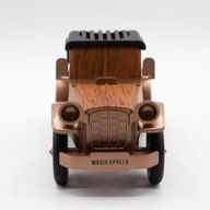 Mini Reproduktor - Klasické Vintage Auto s Držákem na Telefon - Bluetooth & FM Rádio