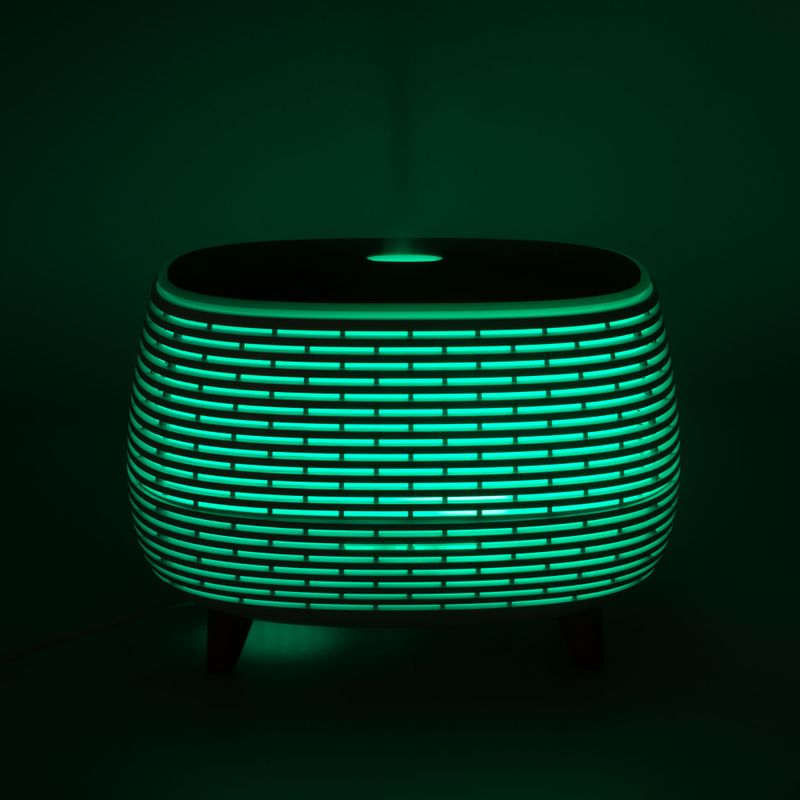 Aroma Difuzér - Futuristické Žebrování - Změna Barvy - Dálkové Ovládání