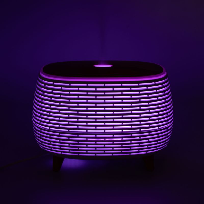 Aroma Difuzér - Futuristické Žebrování - Změna Barvy - Dálkové Ovládání