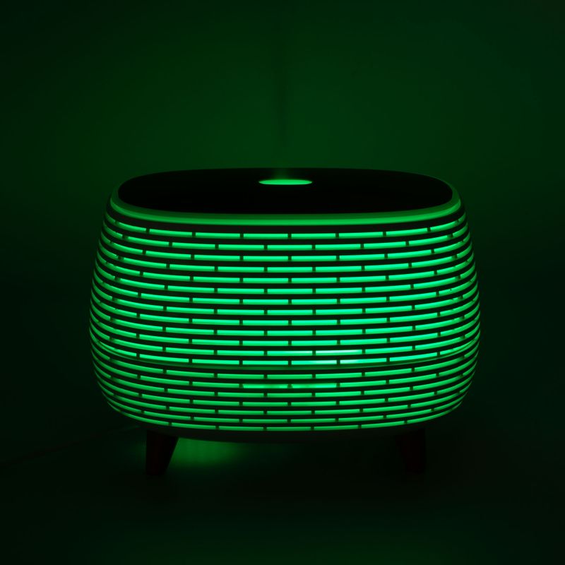 Aroma Difuzér - Futuristické Žebrování - Změna Barvy - Dálkové Ovládání