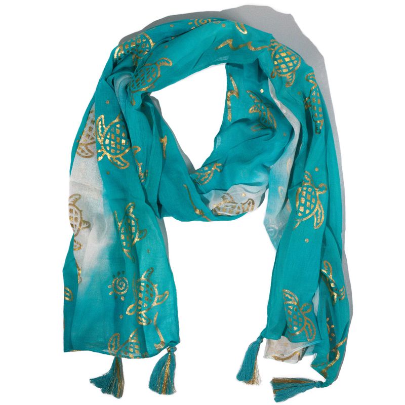 Nomad Sari  - Letní Šátek -  180x50cm - Želva - Tyrkysová