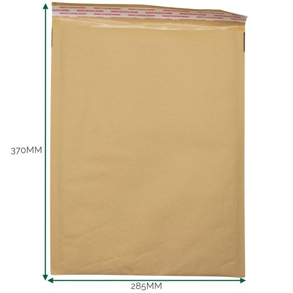 Obálka z Kraftového Papíru s Bublinkovou Fólií (285x370+40mm)