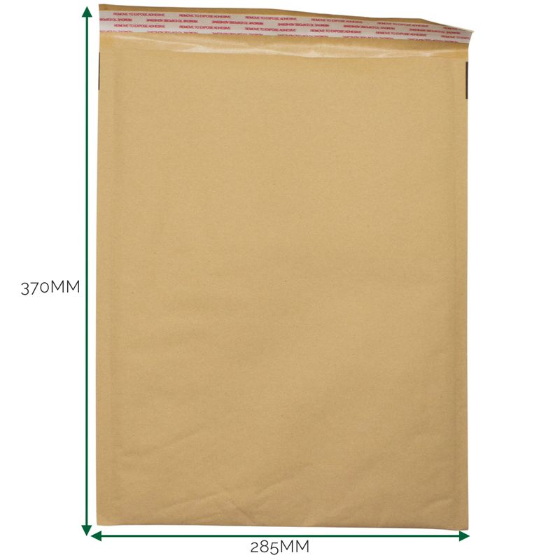 Obálka z Kraftového Papíru s Bublinkovou Fólií (285x370+40mm)