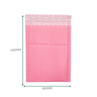 Růžová Polyetylénová Bublinková Obálka (180x230+40mm)