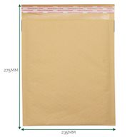 Obálka z Kraftového Papíru s Bublinkovou Fólií (235x275+40mm)