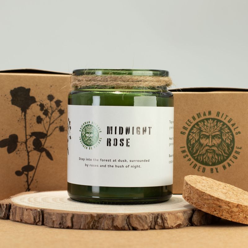 Woodwick sojová svíčka - Půlnoční růže