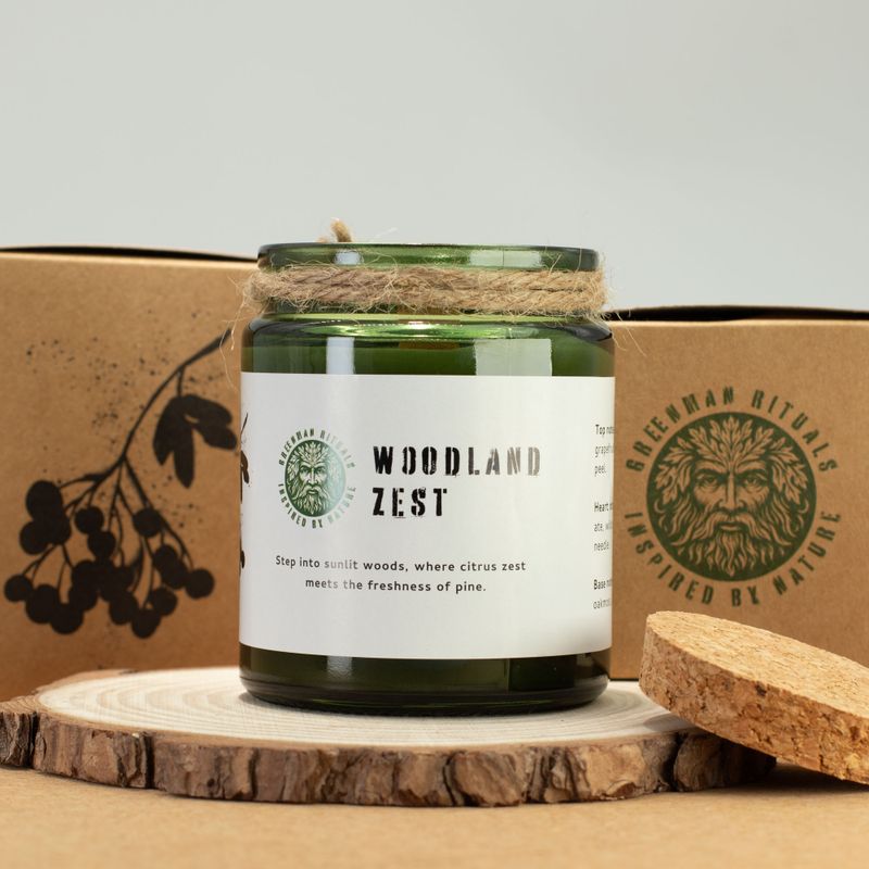 Woodwick Sójová svíčka - Lesní svěžest