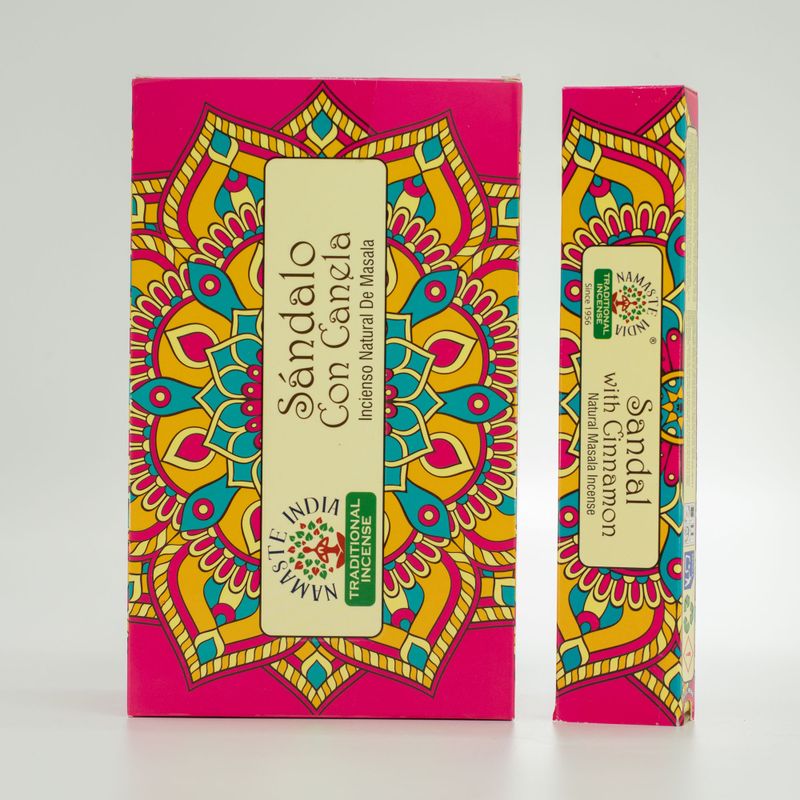 Vonné Tyčinky Namaste Mandala Masala - Santalové Dřevo a Skořice
