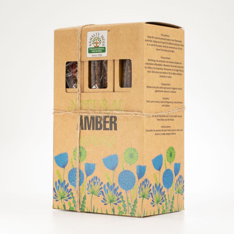 Přírodní Botanické Vonné Tyčinky Masala - Jantar