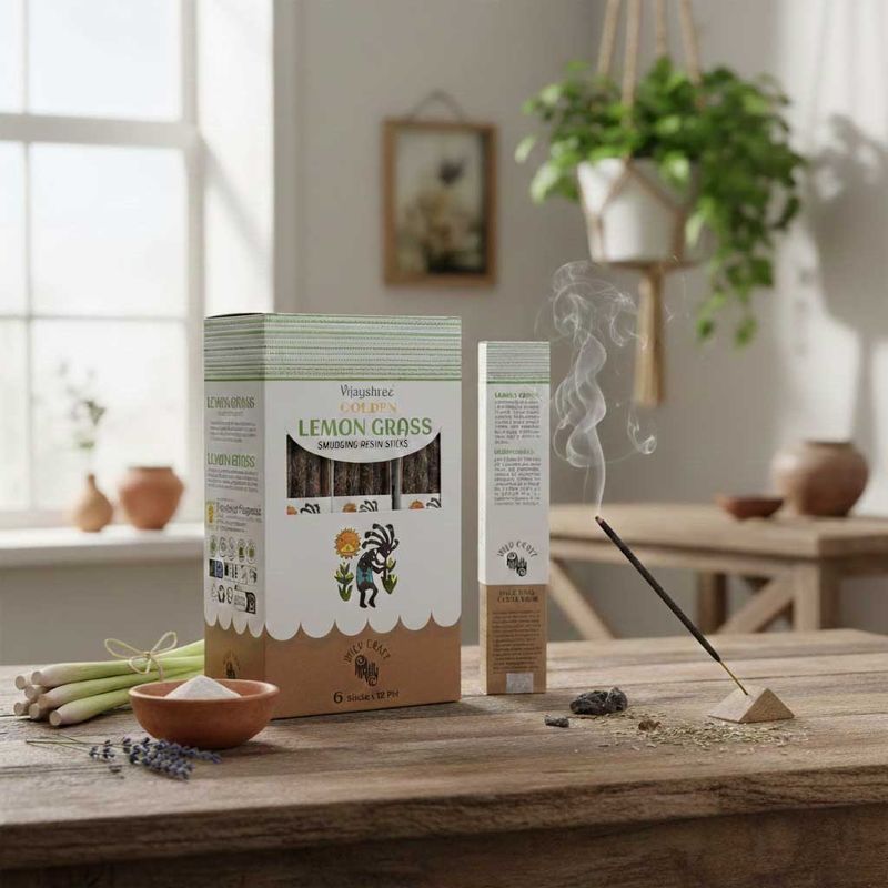 30g Golden LemonGrass Pryskyřičné Vonné Tyčinky (6s)
