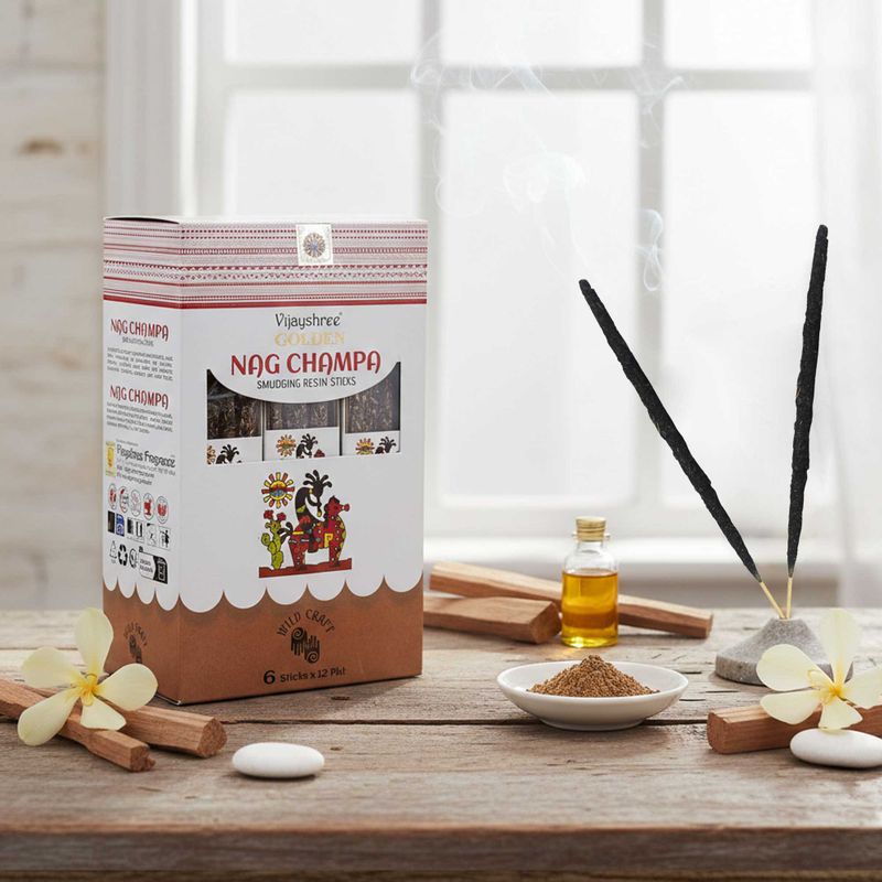 30g Golden Nag Champa Pryskyřičné Vonné Tyčinky (6s)