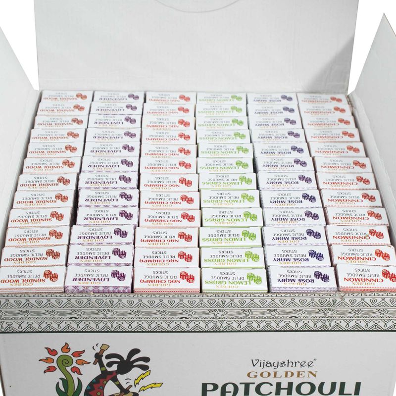 30g Golden Pryskyřičné Vonné Tyčinky - Výstavní Set