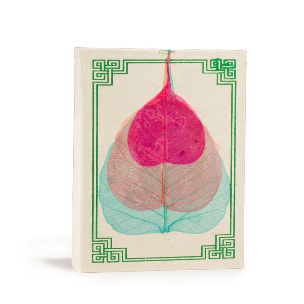 Střední Lokta Zápisník - Bodhi List (15x12cm) - 45 listů (různé)