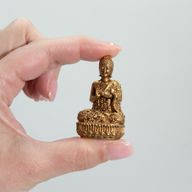 Mosazní Miniaturní Sošky Bohů - Buddha (60gms) - 48mm