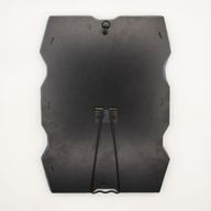 Měkké Vlnité Zrcadlo - Robustní Rám - Královská Modrá - 30.5x22.5x2.3cm