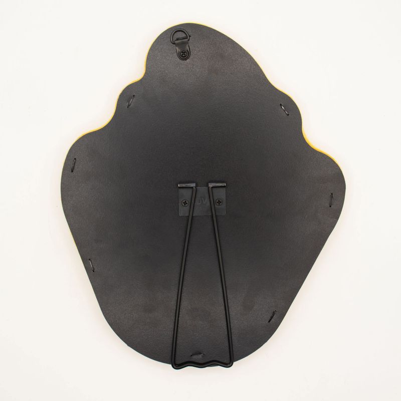 Měkké Vlnité Zrcadlo - Plamen - Barva Měsíčku - 23x27.5x2.3cm