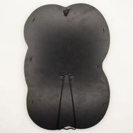 Měkké Vlnité Zrcadlo - Velký Oblak - Mechově Zelená - 33.4x23.5x2.3cm