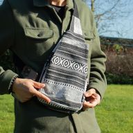 Jacquardové přírodní tašky - Urban Caravan - Crossbody taška