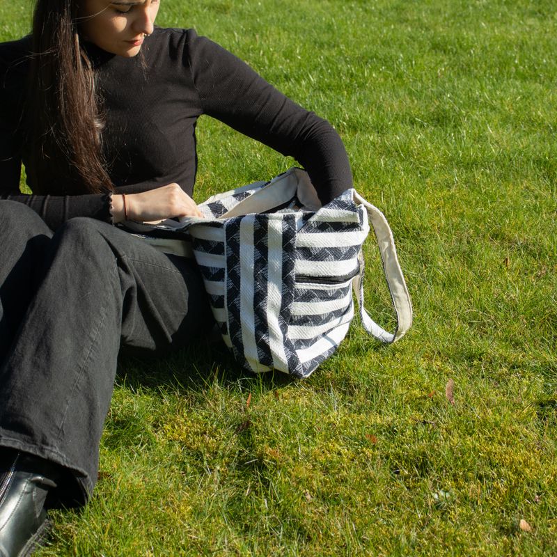 Jacquardové přírodní tašky - Atlas Nomad - Wander Muse Bag
