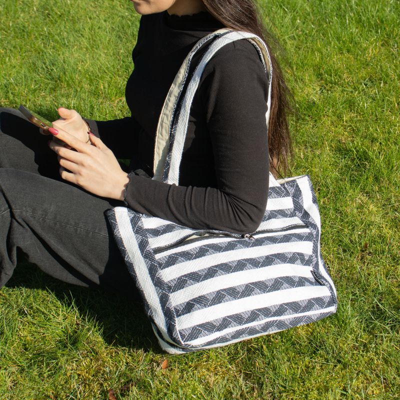Jacquardové přírodní tašky - Atlas Nomad - Wander Muse Bag