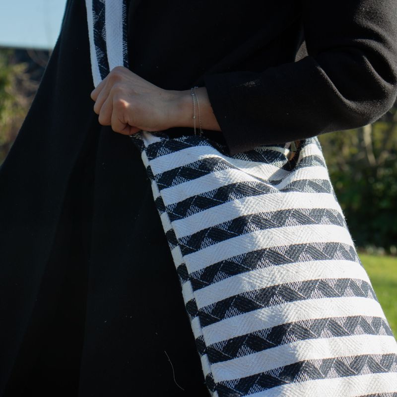 Jacquardové přírodní tašky - Atlas Nomad -  - Nomad Carryall