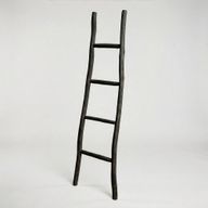 Velký Žebřík ze Dřeva Kemu- 1.5m - Černý - Japonský Styl