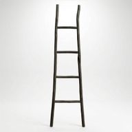 Velký Žebřík ze Dřeva Kemu- 1.5m - Černý - Japonský Styl