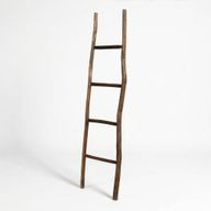 Velký Žebřík ze Dřeva Kemu- 1.5m - Čokoládový - Japonský Styl