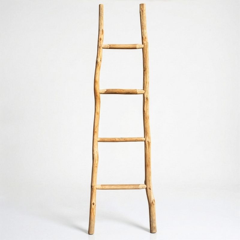 Velký Žebřík ze Dřeva Kemu- 1.5m - Natural - Japonský Styl